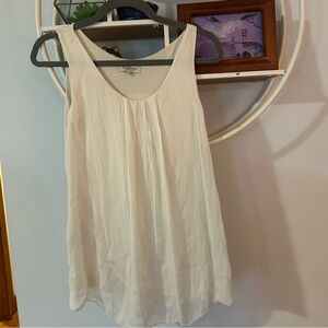 Via Signoria Italy Women’s Small S Lined Silk Sleeveless Blouse Shirt